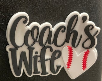 Baseball Coach Wife Bogg Bit Bag Charms for Bogg Bag