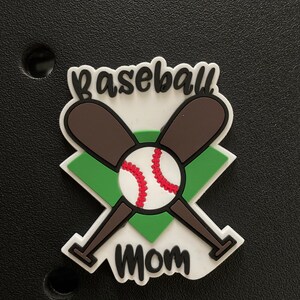 Baseball Mom Bats Bogg Bit Bag Charms for Bogg Bag and Simply Southern