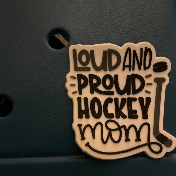 Loud and Proud Hockey Mom Bogg Bit Bag Charms for Bogg Bag and Simply Southern