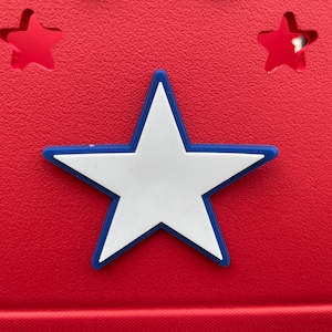 White Star Bogg Bit Bag Charms for Bogg Bag and Simply Southern