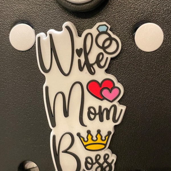 Wife Mom Boss Bogg Bit Bag Charms for Bogg Bag