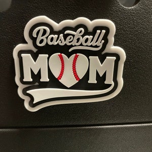 Baseball Mom Herz Bogg Bit Taschenanhänger für Bogg Bag und Simply Süd