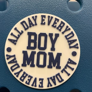 Blue Boy Mom Bogg Bit Bag Charms for Bogg Bag