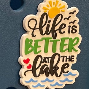 Life is Better At the Lake Bogg Bit Taschenanhänger für Bogg Bag und Simply Süd