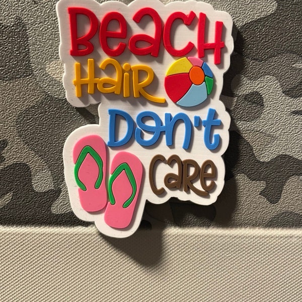 Beach Hair Don’t Care Bogg Bit Bag Charms for Bogg Bag