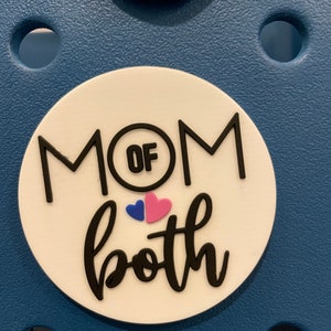 Mom of Both Bogg Bit Bag Charms for Bogg Bag