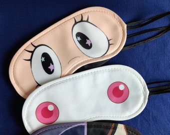 CLOSEOUT Sleep Masks - Anime, Cartoon, Steven Universe, Kyubey, Cosplay, Crystal Gems, Puella Madoka Magica, Blindfold, Costume, Kyuubey, SU