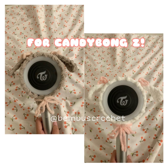 Twice lightstick cover: Crochet pattern