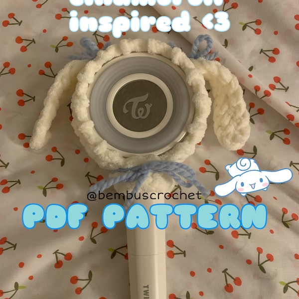 Twice Lightstick White Puppy Crochet Cover Pattern, Candybong Infinity