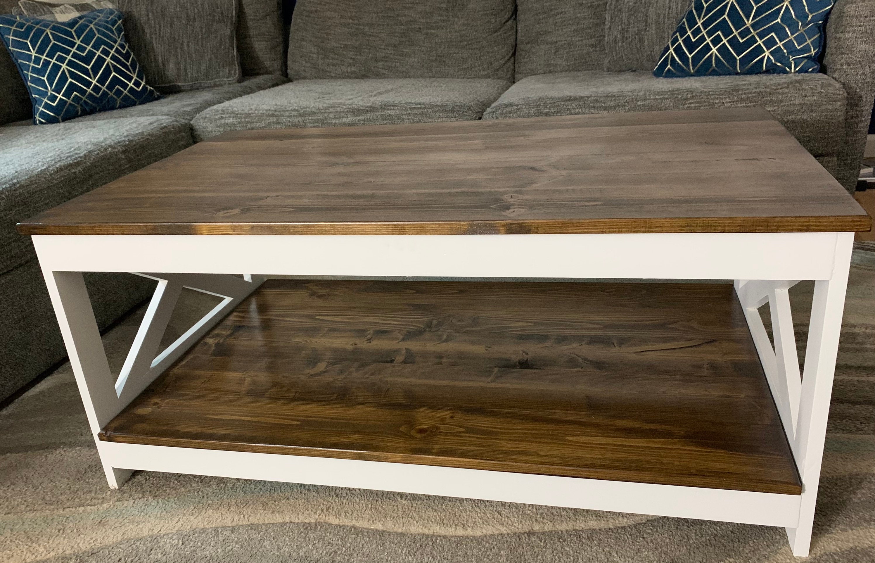 Handcrafted Farmhouse Coffee Table - Etsy