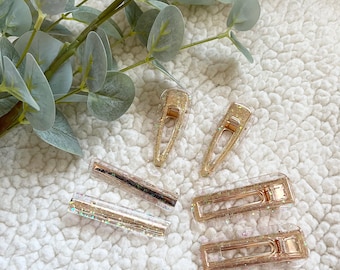 Iridescent Glitter Hair Clip