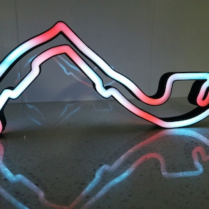 Monaco Animated LED RGB Neon Race Track Circuit Desk Wall Art Display Light
