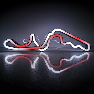 Japan Suzuka Animated LED RGB Neon Race Track Circuit Desk Wall Art Display Light