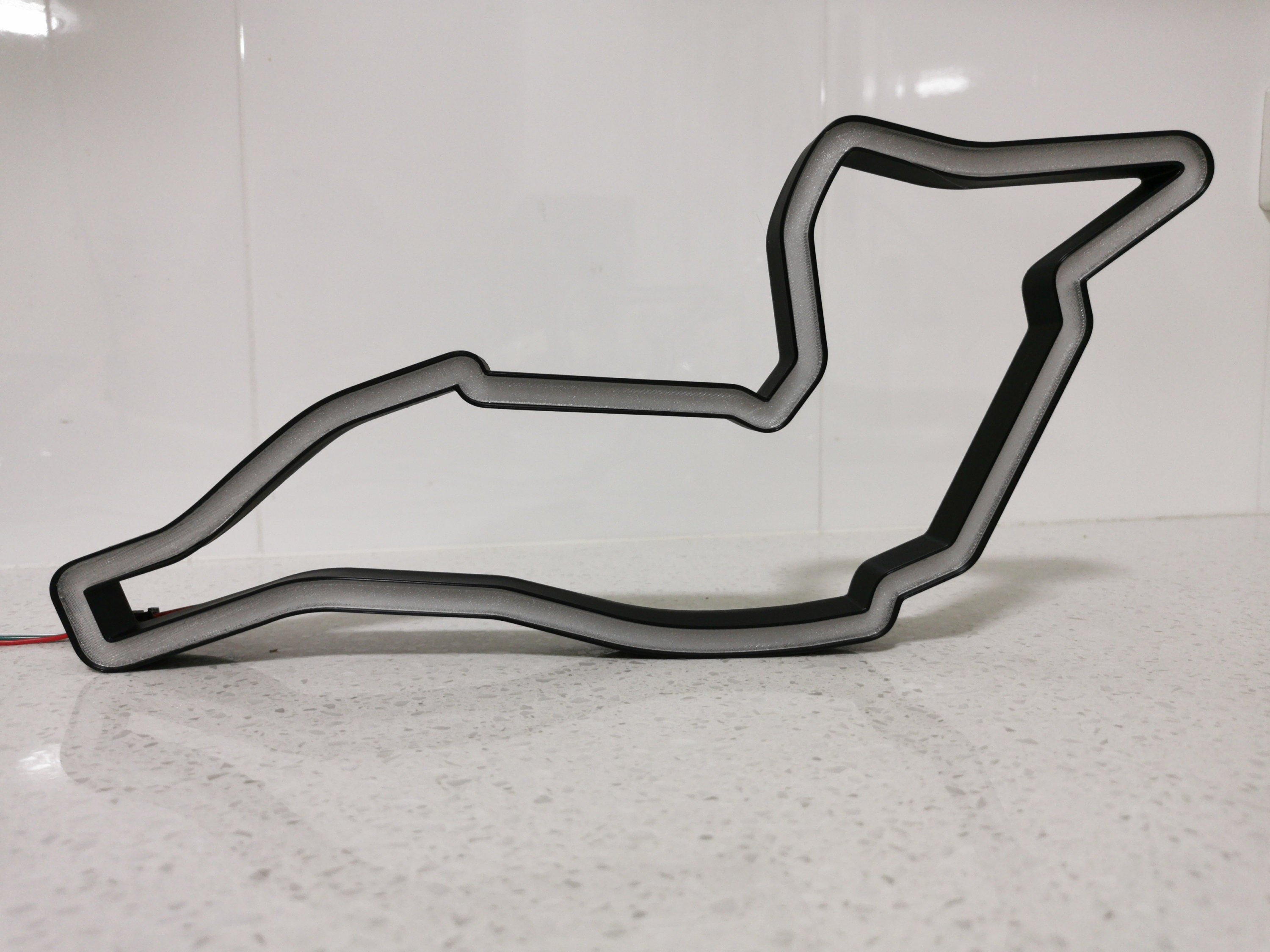 Rgb Racing Track Italy Imola Animated LED RGB Neon Race Track Circuit Desk Wall Art ...