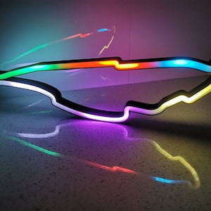 Canada Montreal Animated LED RGB Neon Race Track Circuit Desk Wall Art Display Light