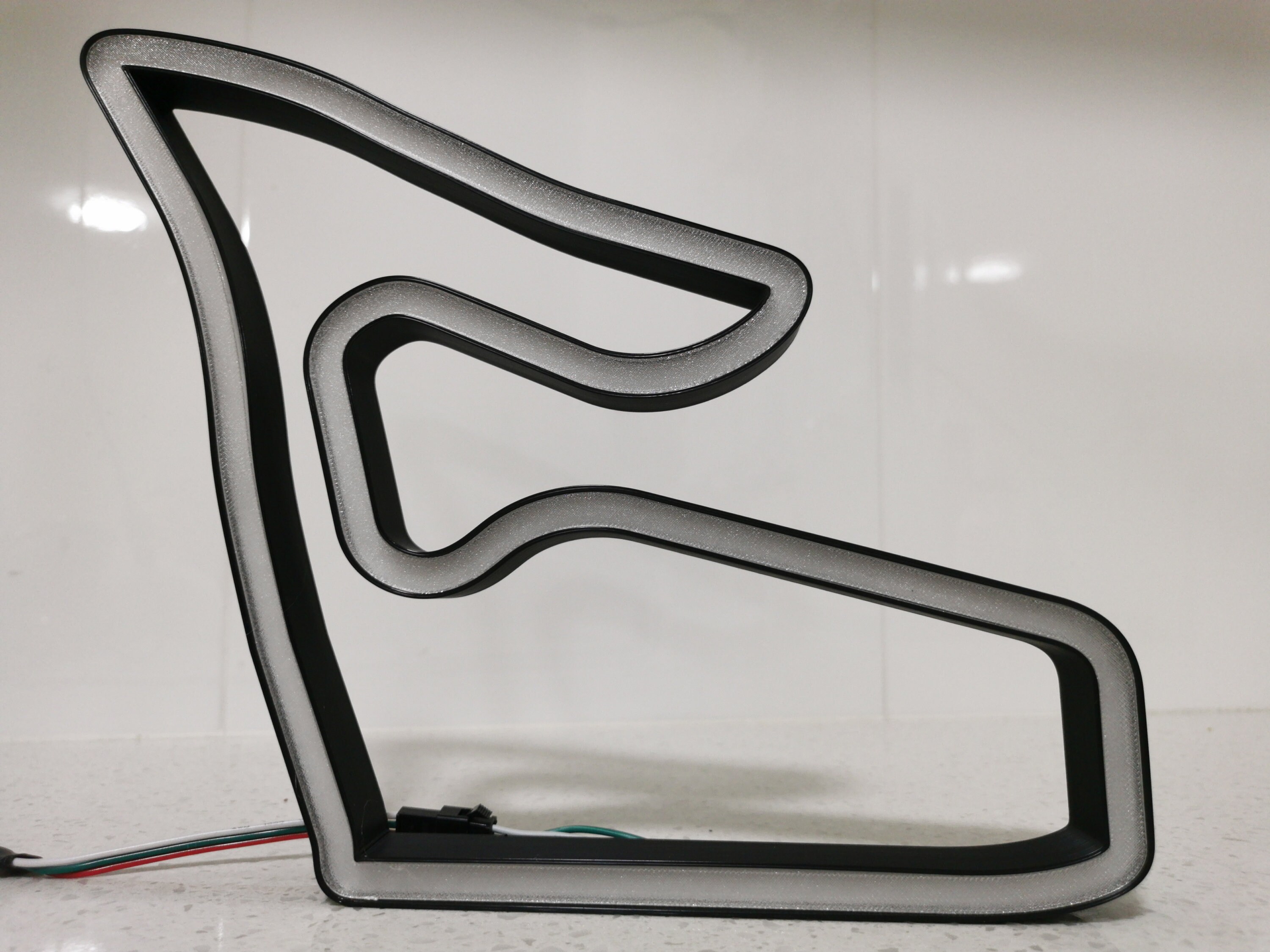 Rgb Racing Track Austria Animated LED RGB Neon Race Track Circuit Desk Wall Art Display ...