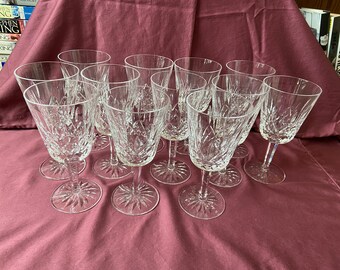 Waterford Crystal Lismore 6 7/8" Water Goblet NEW UNUSED Vintage Orig Sticker Waterford Crystal Lismore 6 7/8" Water Goblet NEW UNUSED Vintage Orig Sticker