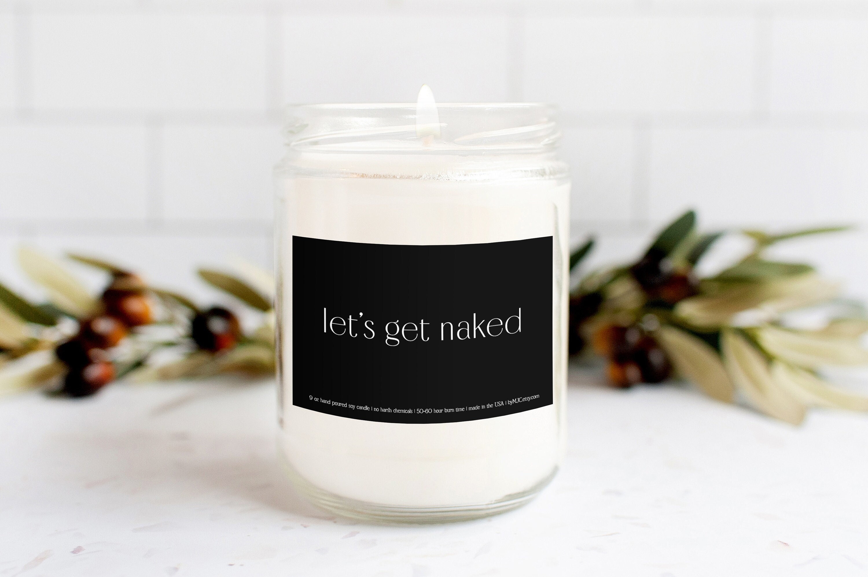Lets Get Naked Candle Lets Have Sex Jar Candle
