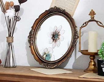 Antique Wall Mirror Antique Wall Mirror, Kasandra Antique Gold Scroll Wall Mirror