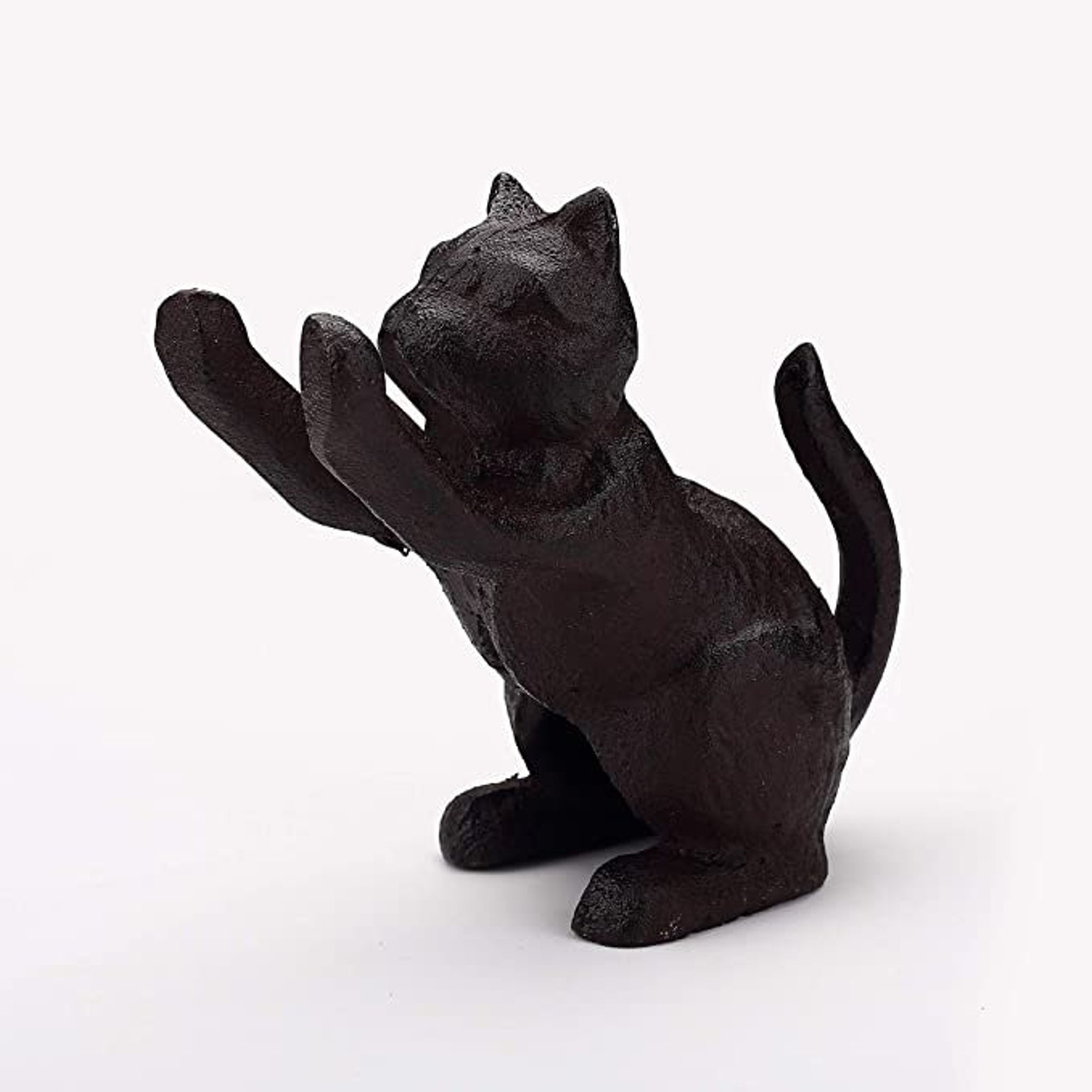 Cat Decorative Bookend Heavy Duty Cast Iron Vintage Shelf Etsy