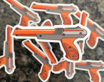 1980s,Light,Gun Sticker, Retro,Video Game,Laptop,waterbottle, tablet,kindle,hydroflask,y2k,duck hunt, elder millennial nostalgia,born 1900s