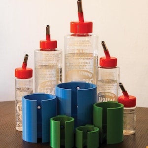 3D Printed Classic Deluxe Water Bottle Holder: Small Pet Cage Accessory