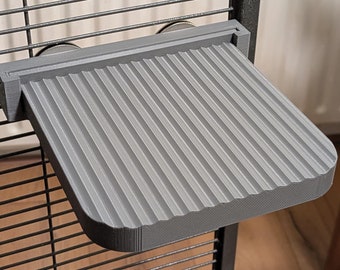 Plataforma de jaula extraíble grande de 14 cm / Para ratas, chinchillas y más / QuickSwap