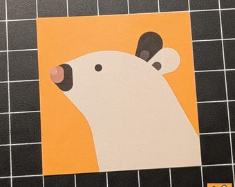 Abstract Rat Stickers 5 cm | 3x Stickers