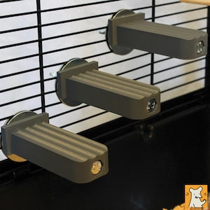 Juego de 3 escalones pequeños / Juego de repisas para jaula para ratas, ratones y degús