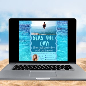 Marketing immobiliare estivo, Instagram dell'agente immobiliare, Modello immobiliare estivo, Social media dell'agente immobiliare, Facebook, Engagement Seas the Day
