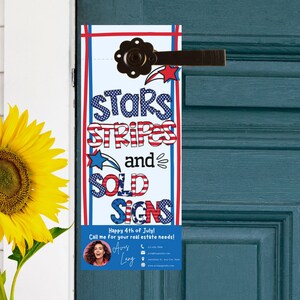 Realtor 4th of July Door Hanger Template (Digital Download)