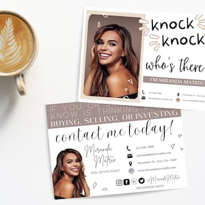 Canva Template, Realtor Postkarte, Real Estate Mailer, Hello Neighbour Postkarte, Farming Card