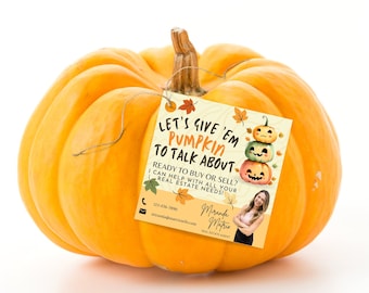Realtor Pumpkin Referral Tags: Client Appreciation (Digital Download)