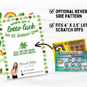 St Patrick's Realtor Marketing, Scratch off Ticket, Client Appreciation ...