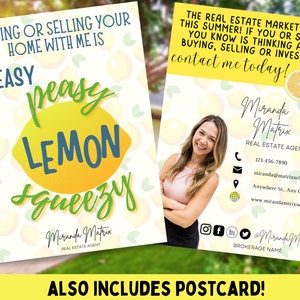 Sommer-Immobilien-Postkarte, Canva Template, Maklermarketing, Summer pop by