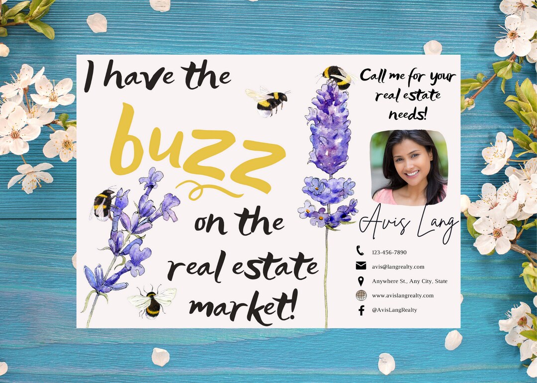 Summer Real Estate Postcard Canva Template Summer Real - Etsy