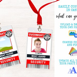 FNAF Five Nights at Freddy's Security ID Badge Cosplay - Etsy