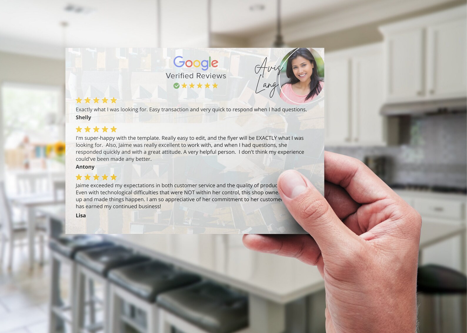 Customer Google Reviews Template Flyer Mailer Post Card Etsy