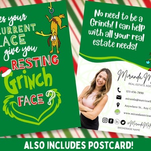 Immobilien-Postkarte, Canva-Vorlage, Immobilienmarketing, Urlaub Weihnachten, Immobilien-Postkarte, Makler, Immobilien, Makler-Mailer