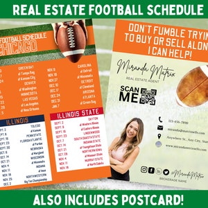 Football Saison Makler Mailer, Herbstsaison Mailer, Kundenmailer, NFL Mailer, Makler Unikat, Football Saison