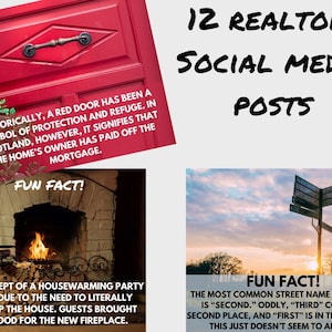 Realtor Social Media Posts: Real Estate Marketing Templates (Digital Download)