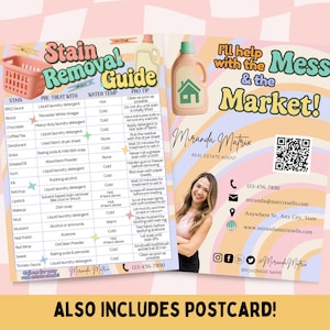 Anleitung zur Fleckenentfernung, Realtor Maps, Realtor Chart Mailer, Canva Template