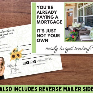 Sommer-Immobilienpostkarten-Mailer, Landwirtschaftliche Postkarten, Makler-Immobilienmarketing, Rentenmüde
