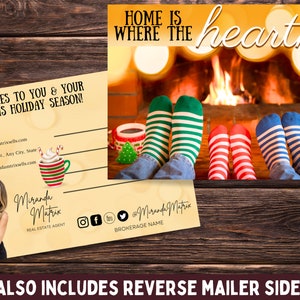 Grundbesitz Postkarte, Canva Template, Grundbesitz Marketing, Urlaub Winter, Grundbesitz Postkarte, Makler, Grundbesitz, Realtor Mailer