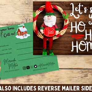 Cartolina immobiliare, Modello Canva, Marketing immobiliare, Vacanze di Natale, Cartolina immobiliare, Agente, Immobiliare, Mailer agente immobiliare