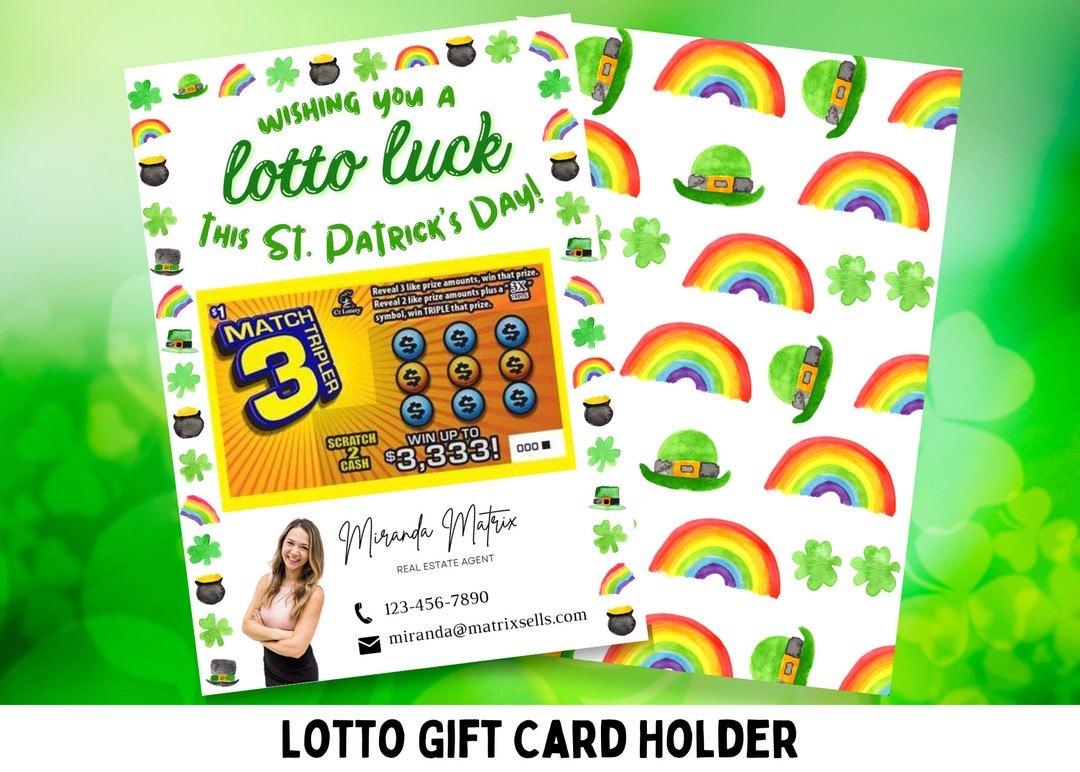St Patrick's Realtor Marketing, Scratch off Ticket, Client Appreciation ...