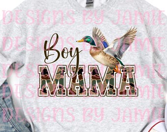 Boy Mama Duck PNG SUBLIMATION FILE
