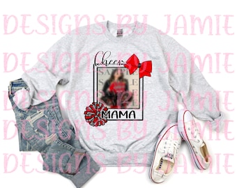 Cheer mama photo insert Sublimation PNG