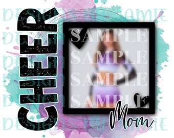 Cheer mom sublimation Png download photo insert