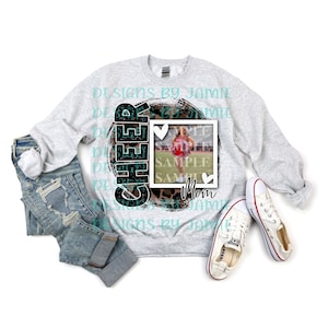 Cheer mom photo insert sublimation PNG download